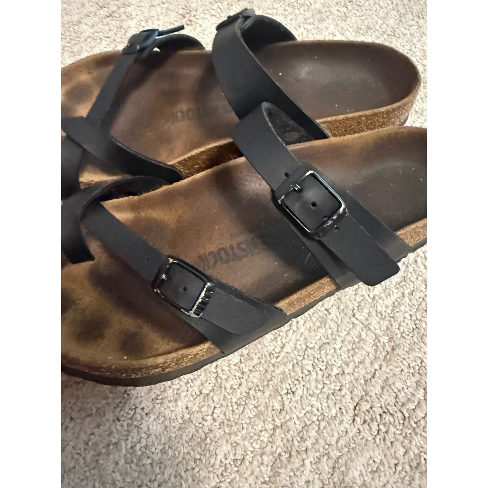 Birkenstock Mayari Women's Black Size 40 Pre-Owned Worn Vintage Vibes - Picture 3 of 7